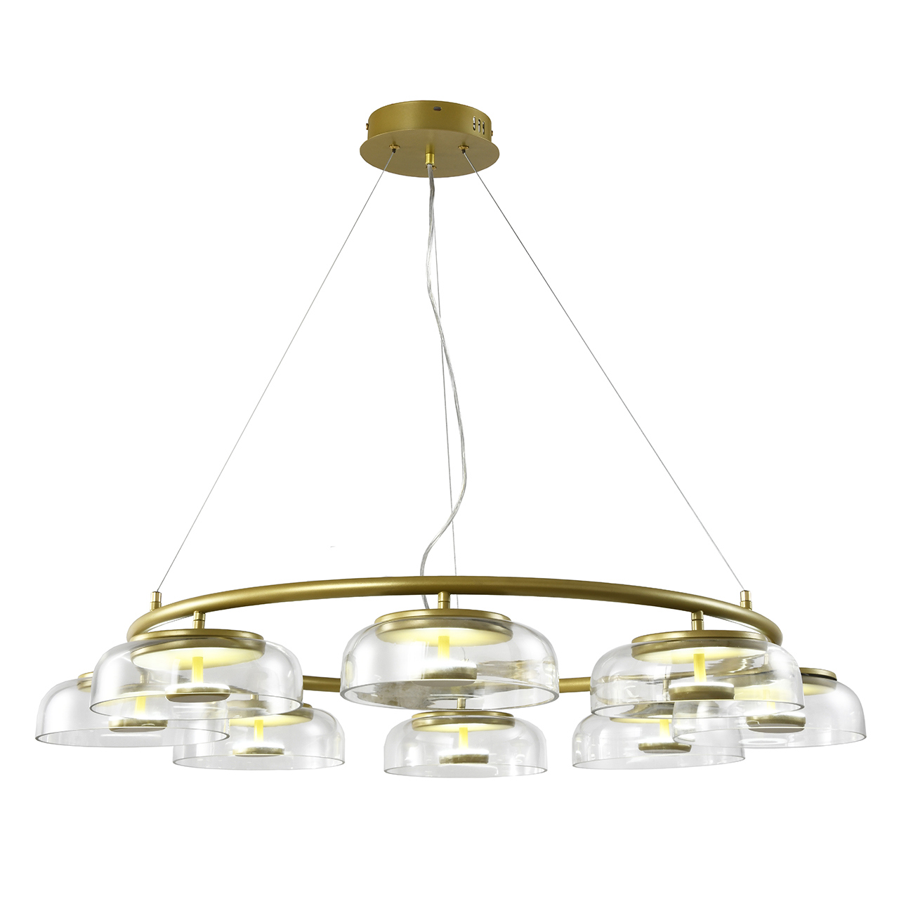 Изображение товара Светильник подвесной светодиодный IMEX PLC-7046-1000 10 м² изменение оттенков белого цвет золото