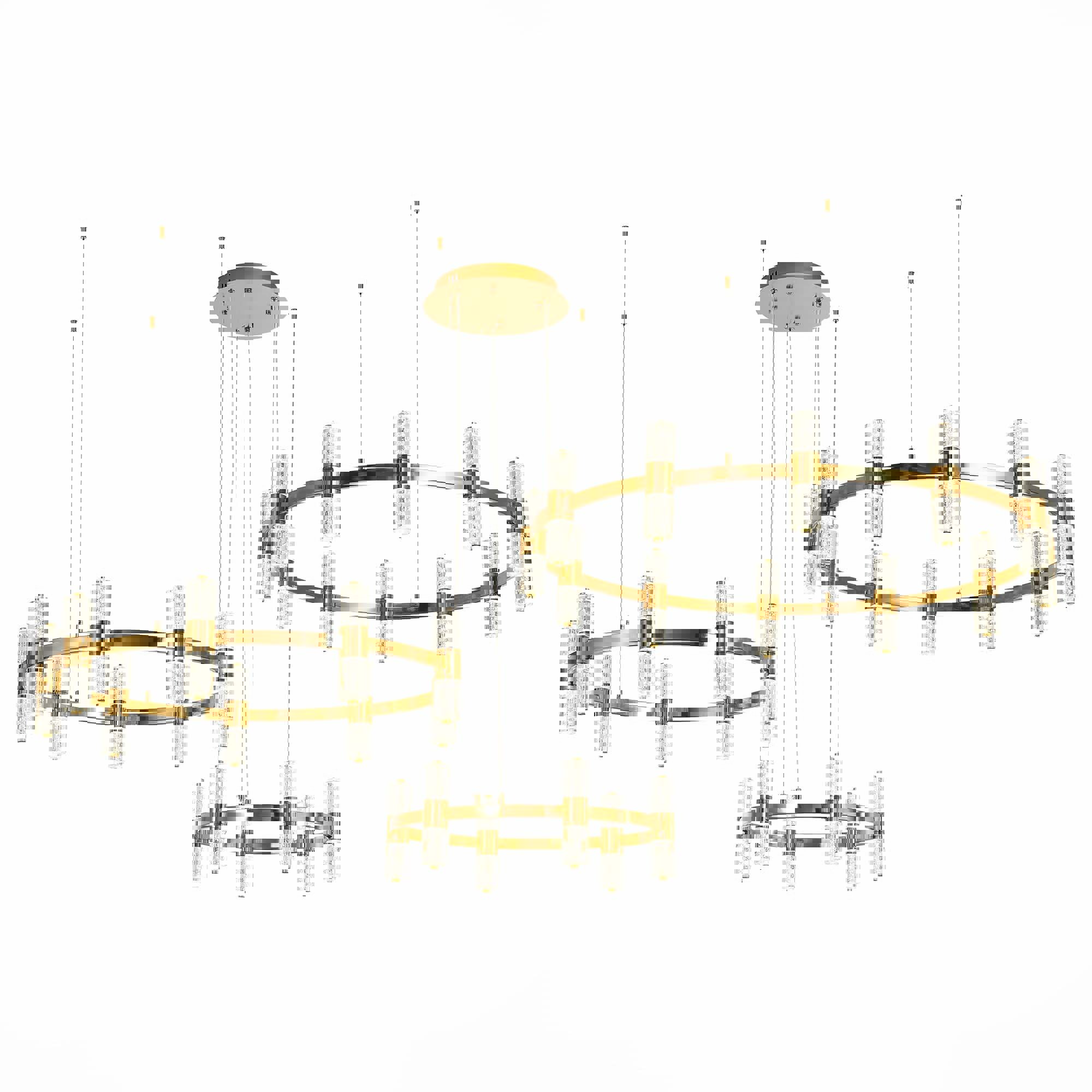 Изображение товара Люстра подвесная светодиодная ST LUCE SL6007.203.54 современная стекло латунь 48м2