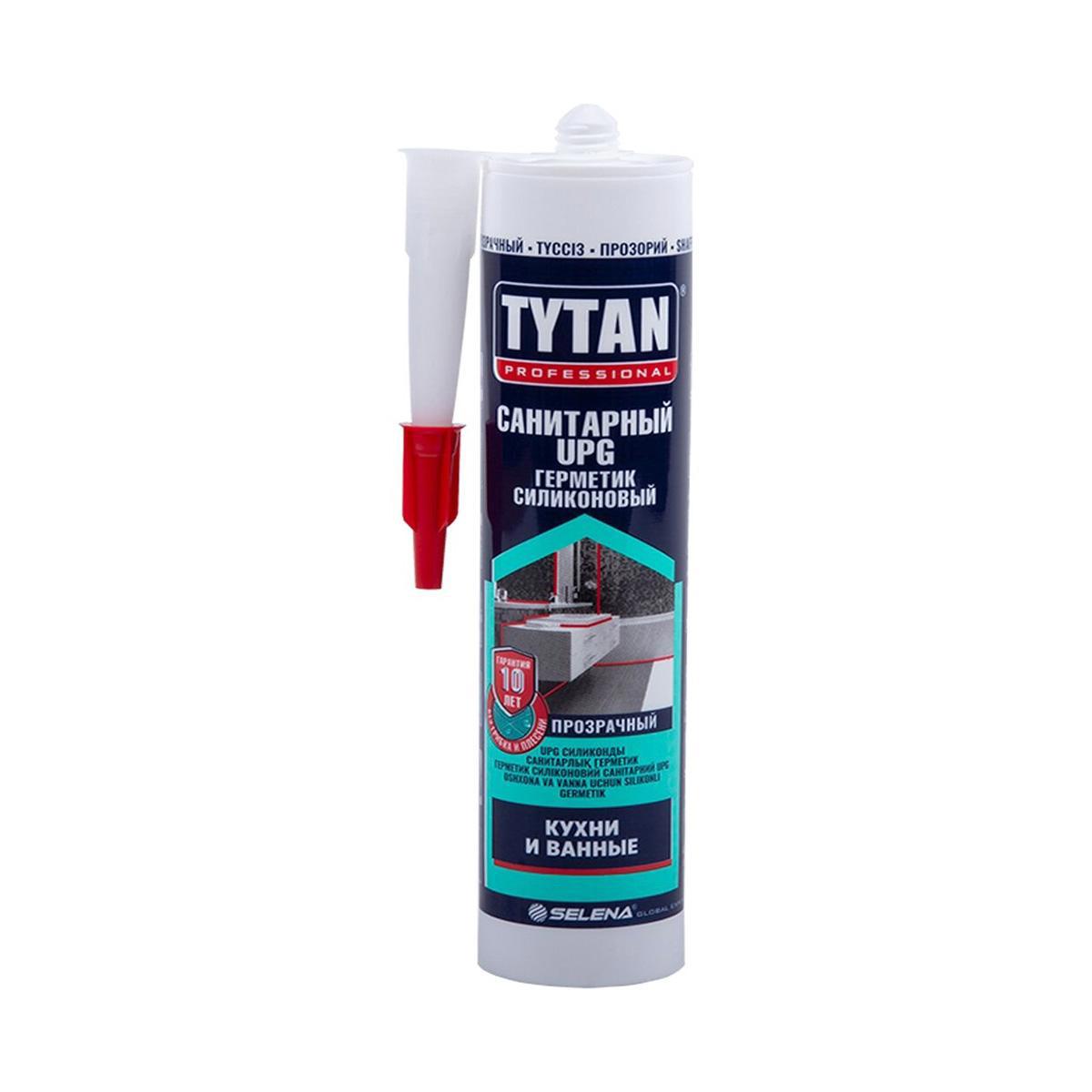 Изображение товара Герметик силиконовый санитарный Tytan Professional 87607 229543 прозрачный 280 мл Изображение товара Герметик силиконовый санитарный Tytan Professional 87607 229543 прозрачный 280 мл