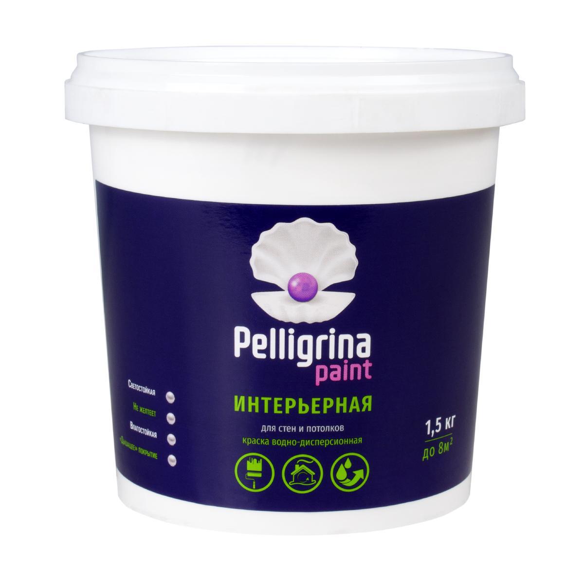 Изображение товара Краска акриловая PELLIGRINA PAINT РР-013 цвет белый 1.5 кг Изображение товара Краска акриловая PELLIGRINA PAINT РР-013 цвет белый 1.5 кг