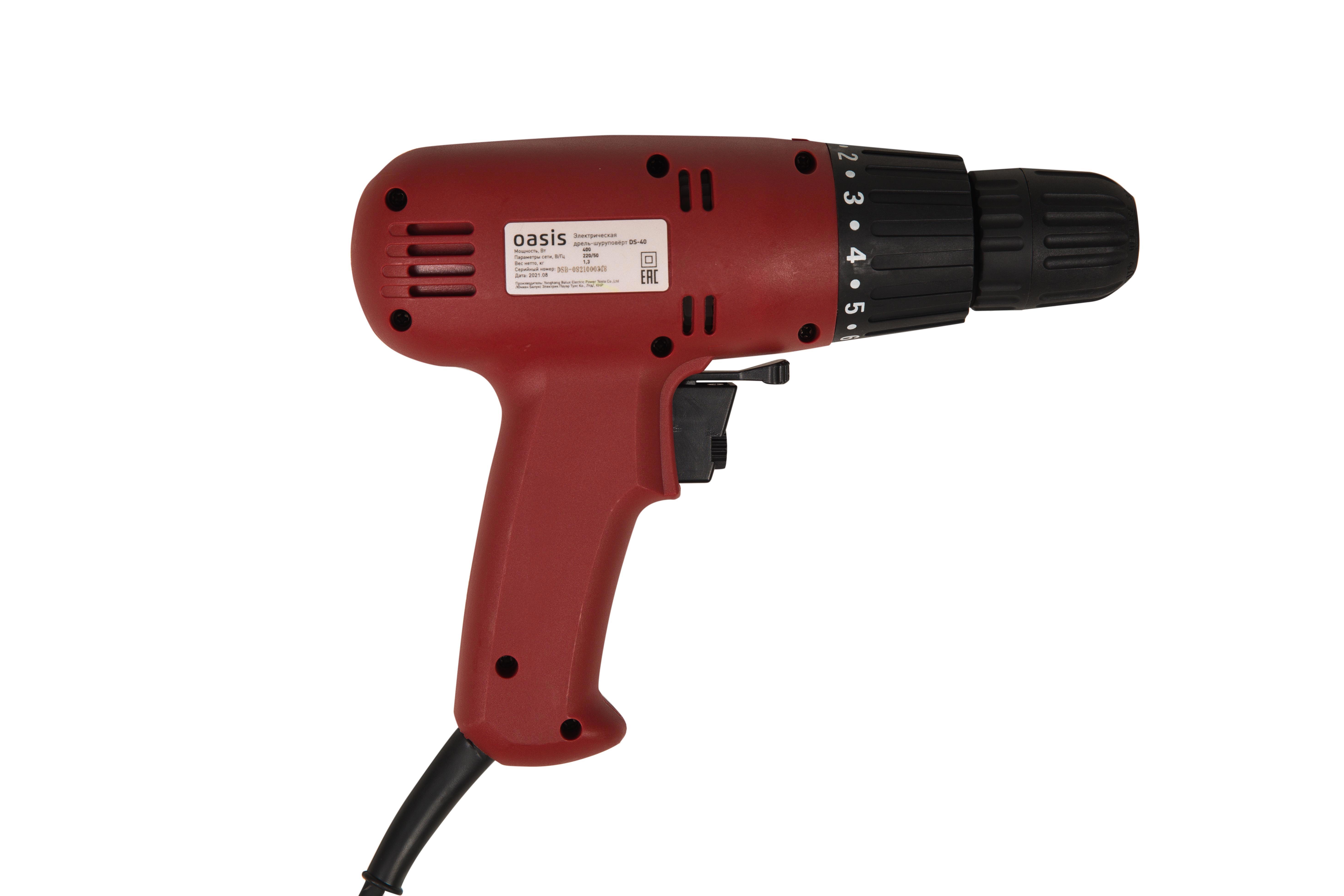 Изображение товара Дрель-шуруповерт Oasis DS-40 400 Вт