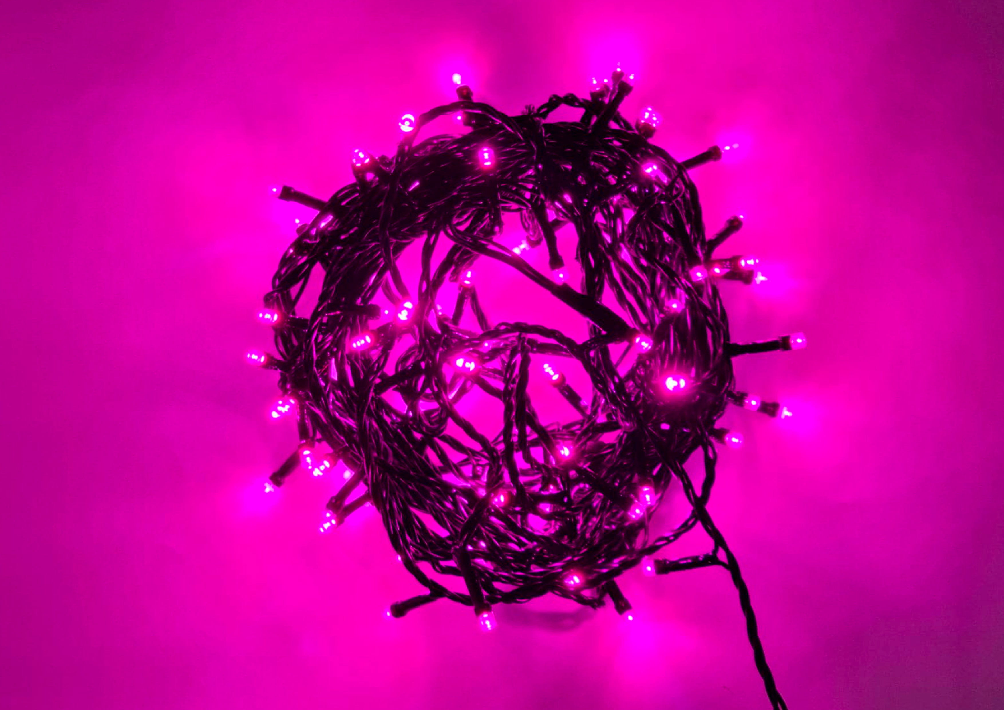 Изображение товара Электрогирлянда Нить 10м 100 LED розовая защит IP44