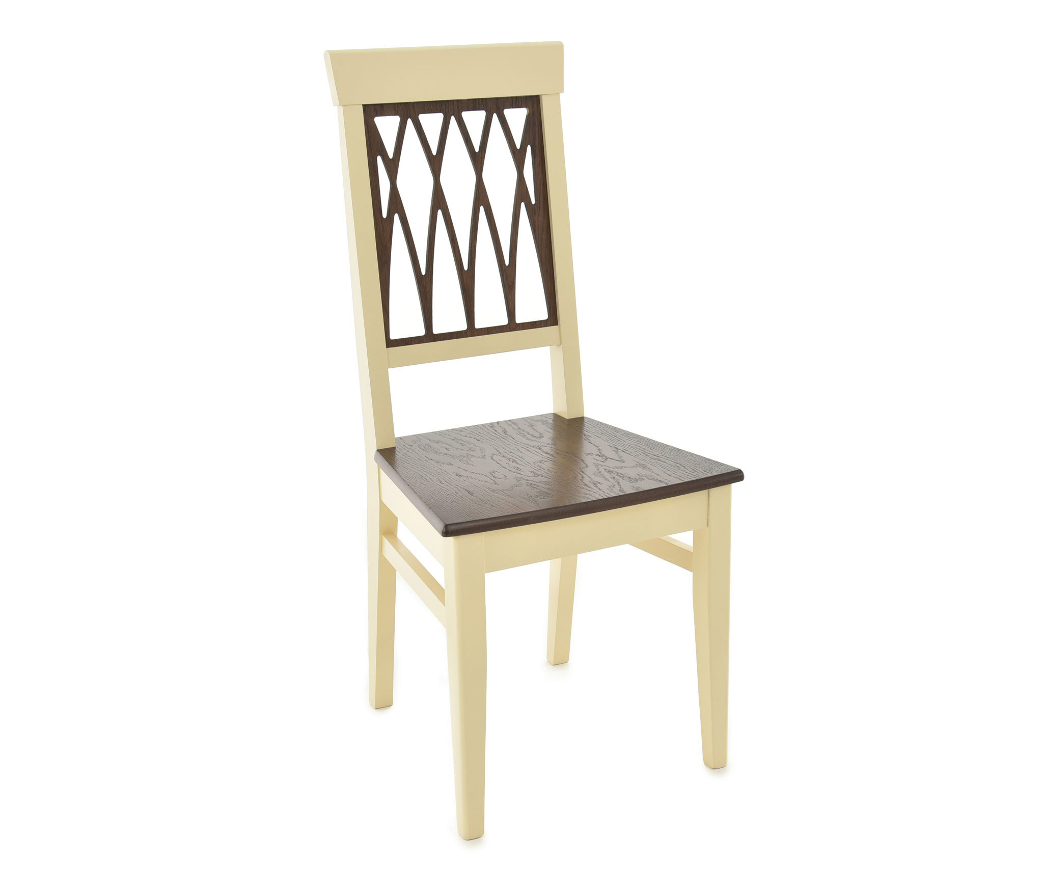 Изображение товара Стул Aurora Кристиан 100x46x46 см дерево цвет коричневый/слоновая кость