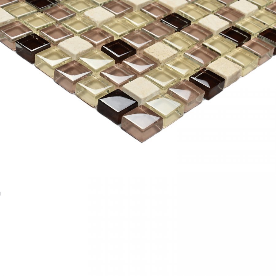 Изображение товара Декоративная мозайка Bonaparte Glass Stone-12 15*15 300*300 30x30см цвет Разноцветный