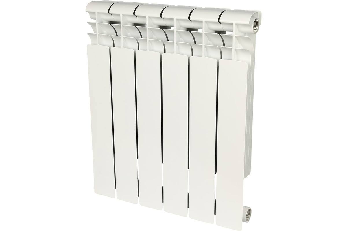 Изображение товара Радиатор водяного отопления Rommer Profi Bm 500 6 секций, биметаллический, белый