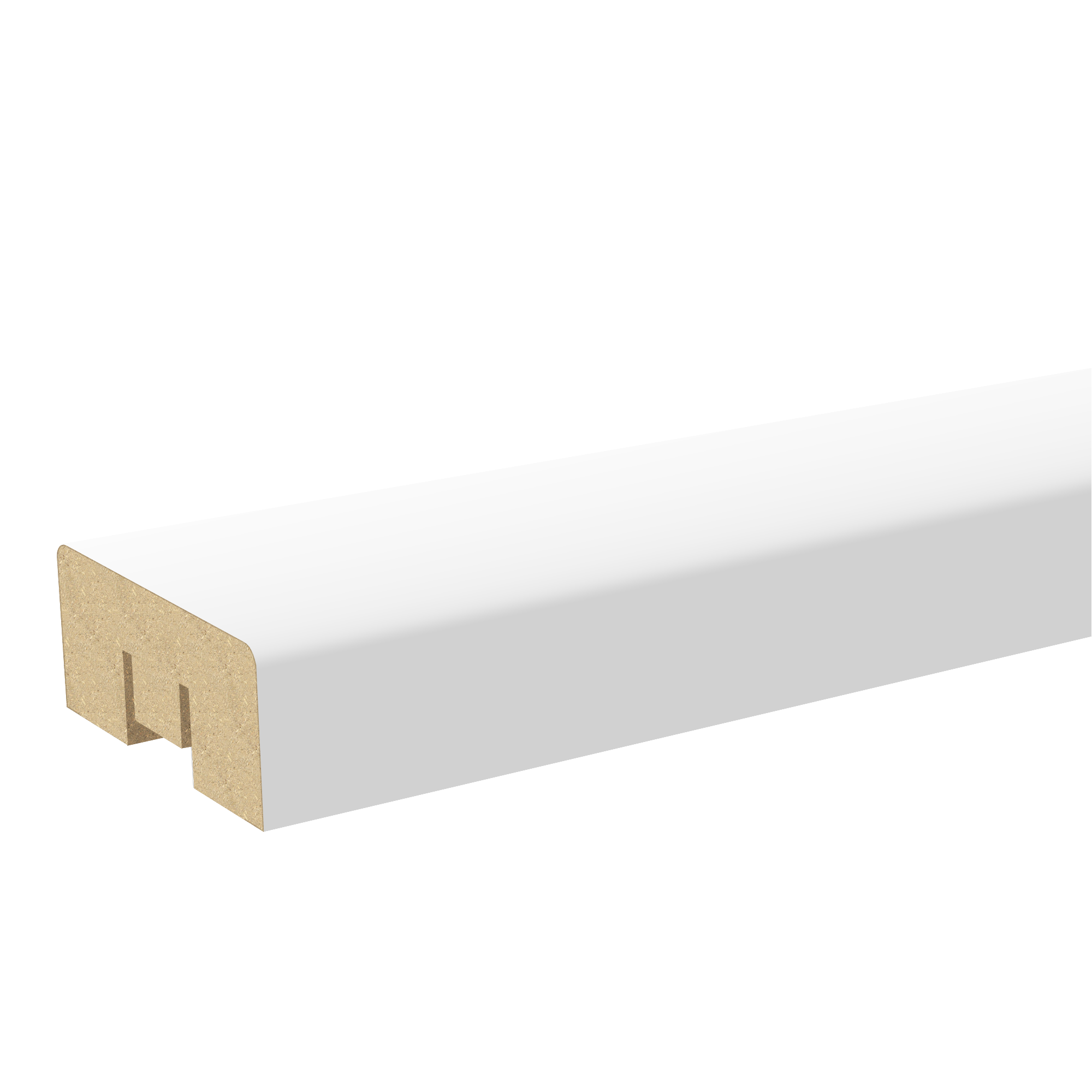 Изображение товара Рейка МДФ 2700x16x40 мм цвет белый эмалит Изображение товара Рейка МДФ 2700x16x40 мм цвет белый эмалит