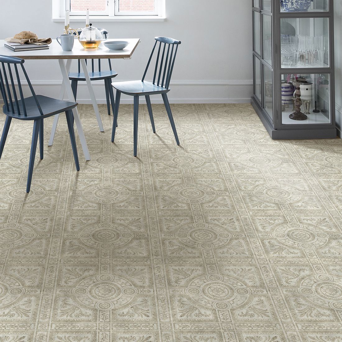 Изображение товара Линолеум Аркадия 21 класс 2.5 м серый структурированный для гостиной