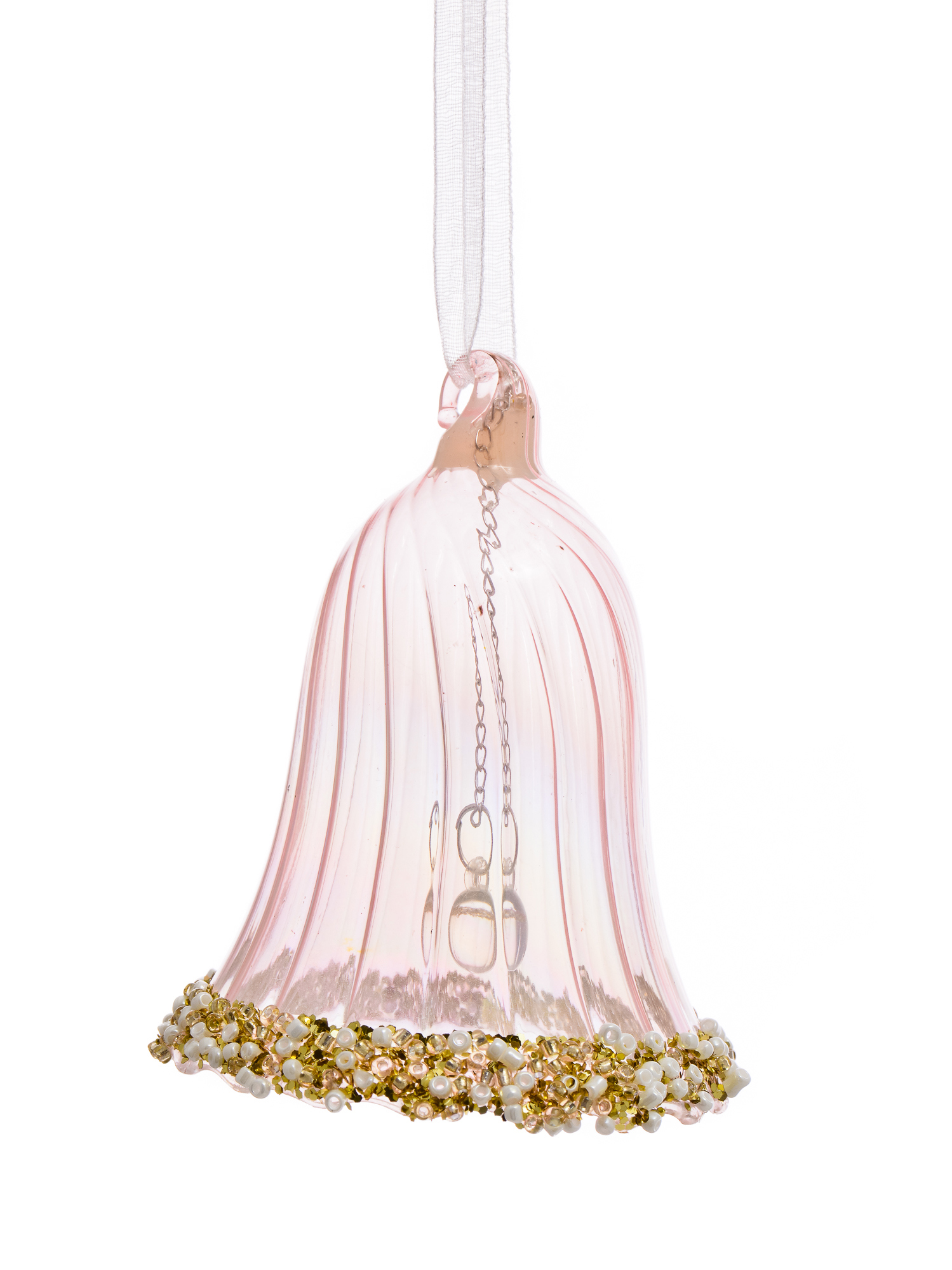 Изображение товара Подвес Колокольчик 8x6.5 см цвет розовый