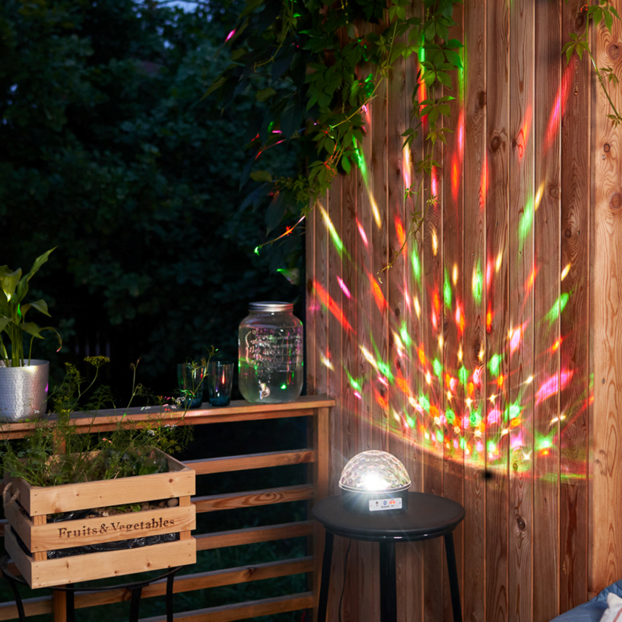 Изображение товара Диско-шар светодиодный c Bluetooth, мультисвет, цвет чёрный