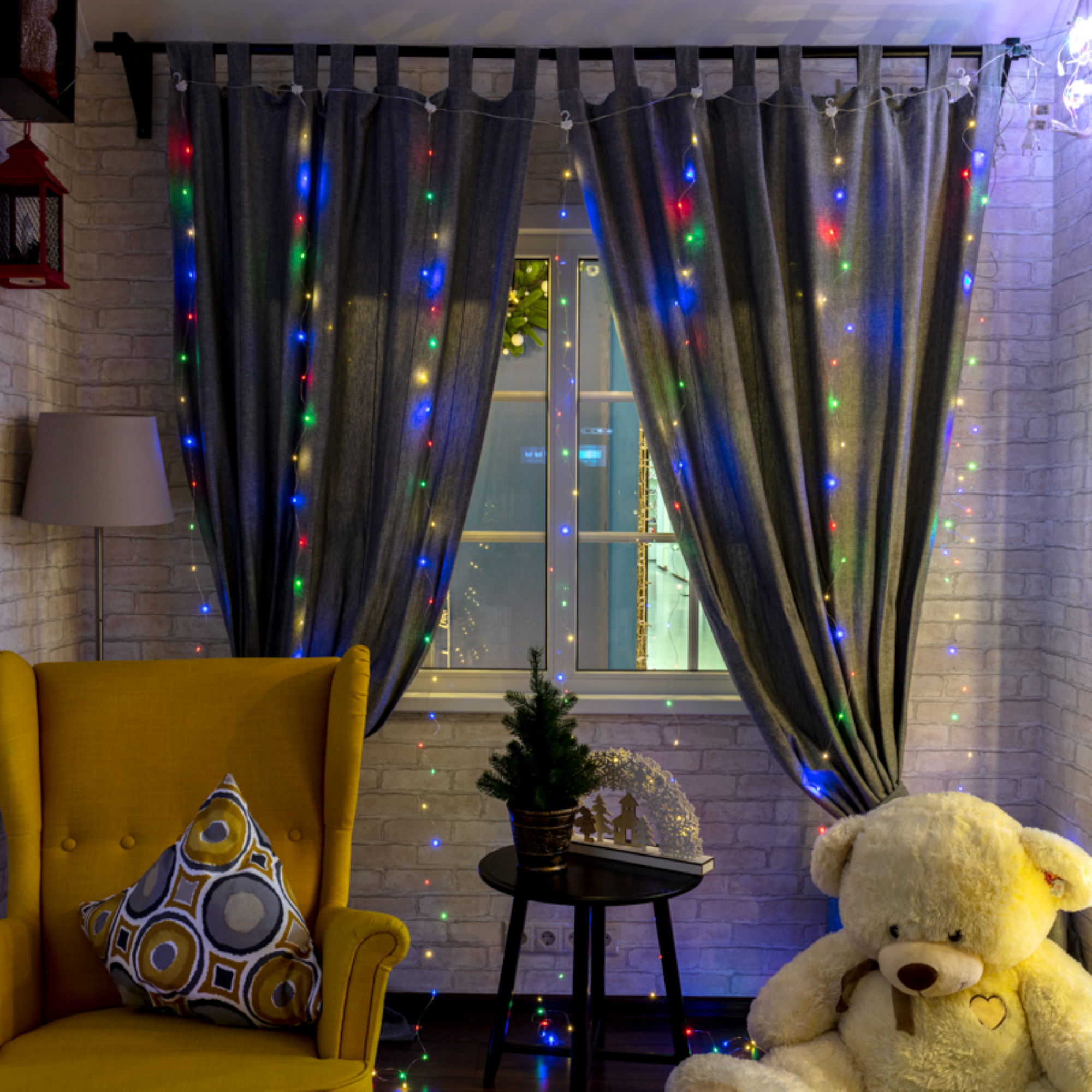 Изображение товара Гирлянда светодиодная дождь Neon-Night 3 м разноцветная 8 режимов