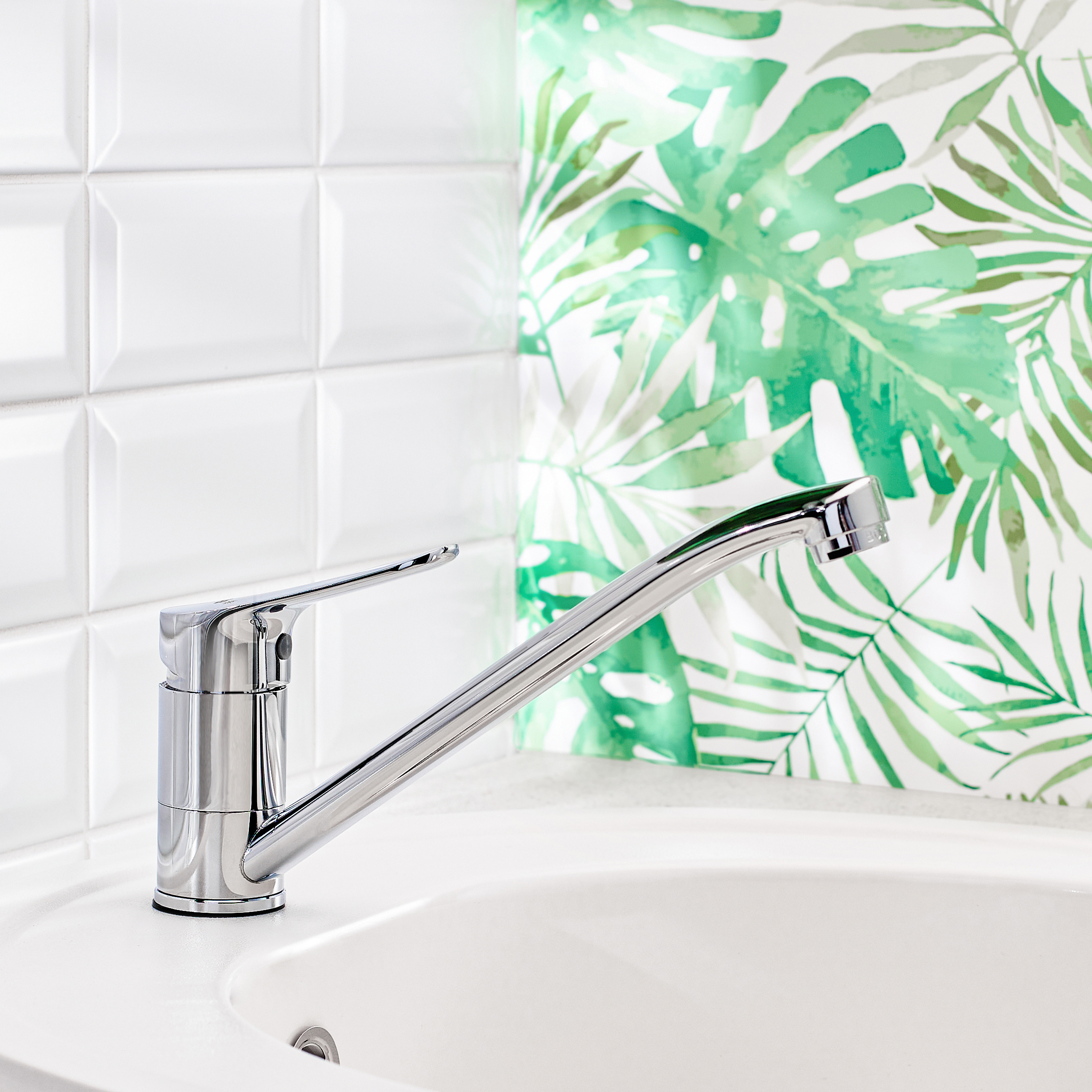 Изображение товара Однорычажный смеситель Boou B8290-14 из нержавейки и латуни хром