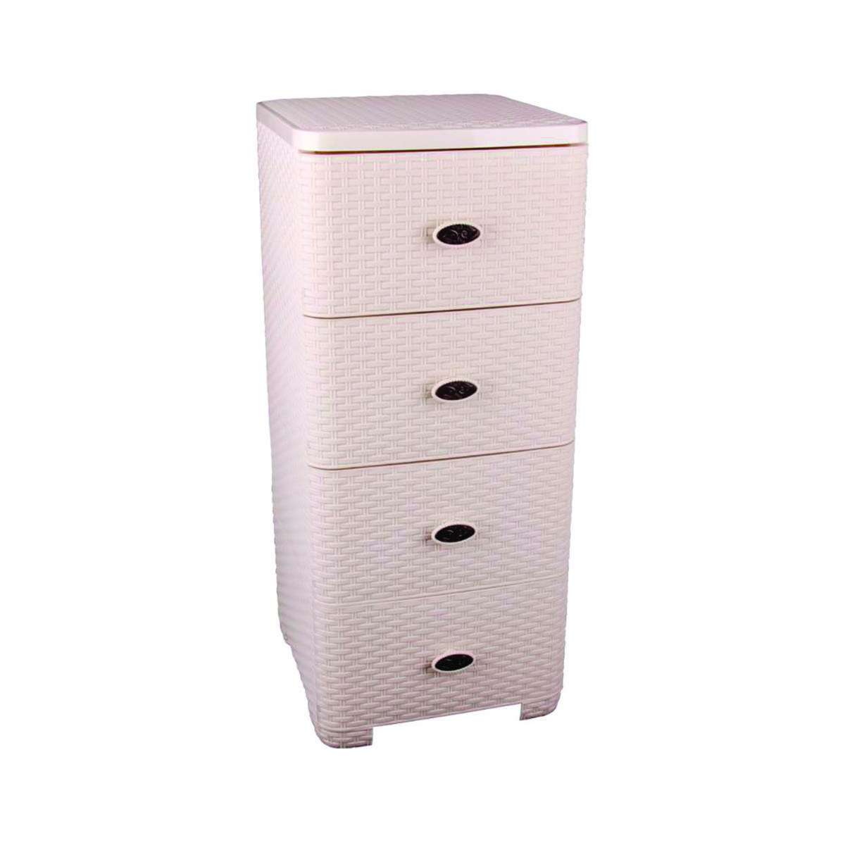 Изображение товара Комод Альтернатива 36x83x37.5 см 4 ящика пластик бежевый