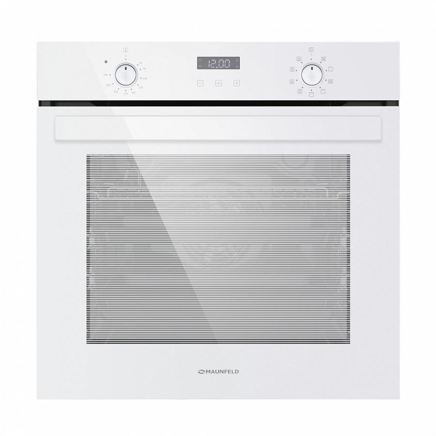 Изображение товара Электрический встроенный духовой шкаф Maunfeld EOEM.769W с объемом 76 л стеклянная ручка