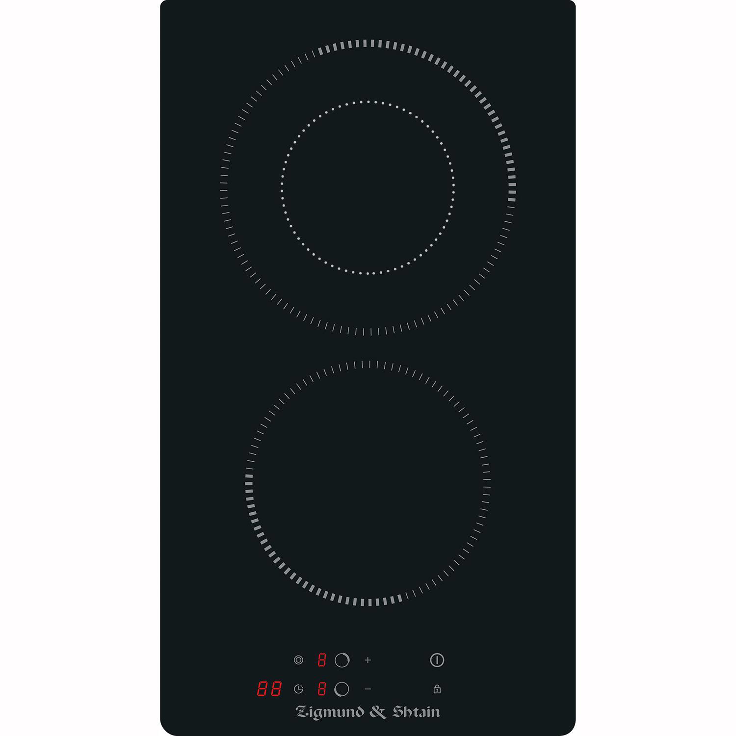 Изображение товара Стеклокерамическая встраиваемая варочная панель Zigmund & Shtain CN 36.3 B 2 конфорки черная