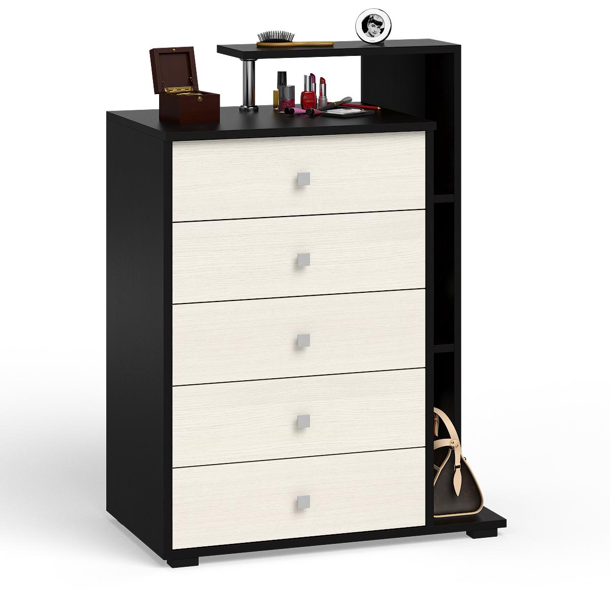 Изображение товара Комод Свк 5 ящиков 80x47x108 см ЛДСП цвет светло-бежевый