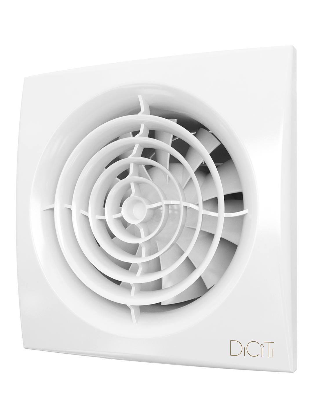 Изображение товара Вытяжной вентилятор Diciti Aura 5C MRH 125 мм 30 дБ с обратным клапаном и датчиками