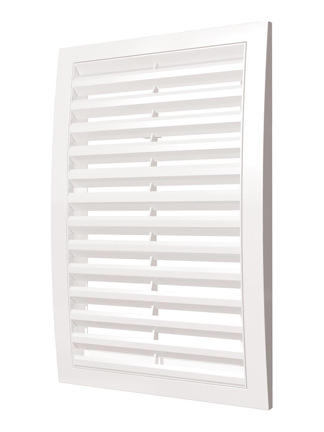 Изображение товара Решётка вентиляционная наружная ERA Street Line 200x200 с рамкой ASA пластик цвет белый