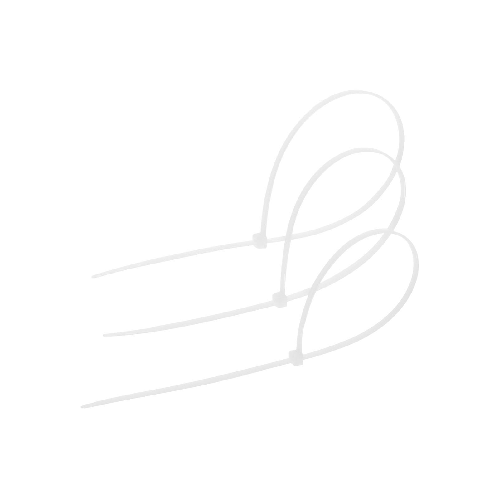 Изображение товара Хомут нейлоновый Тундра krep для стяжки 3.6 x 300 мм цвет белый 100 шт