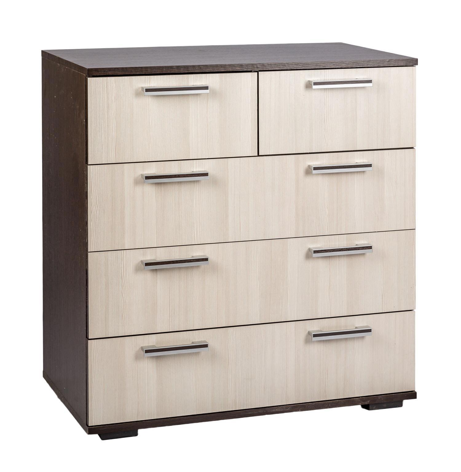 Изображение товара Комод Бтс 5 ящиков 80x46x83 см ЛДСП цвет венге Изображение товара Комод Бтс 5 ящиков 80x46x83 см ЛДСП цвет венге