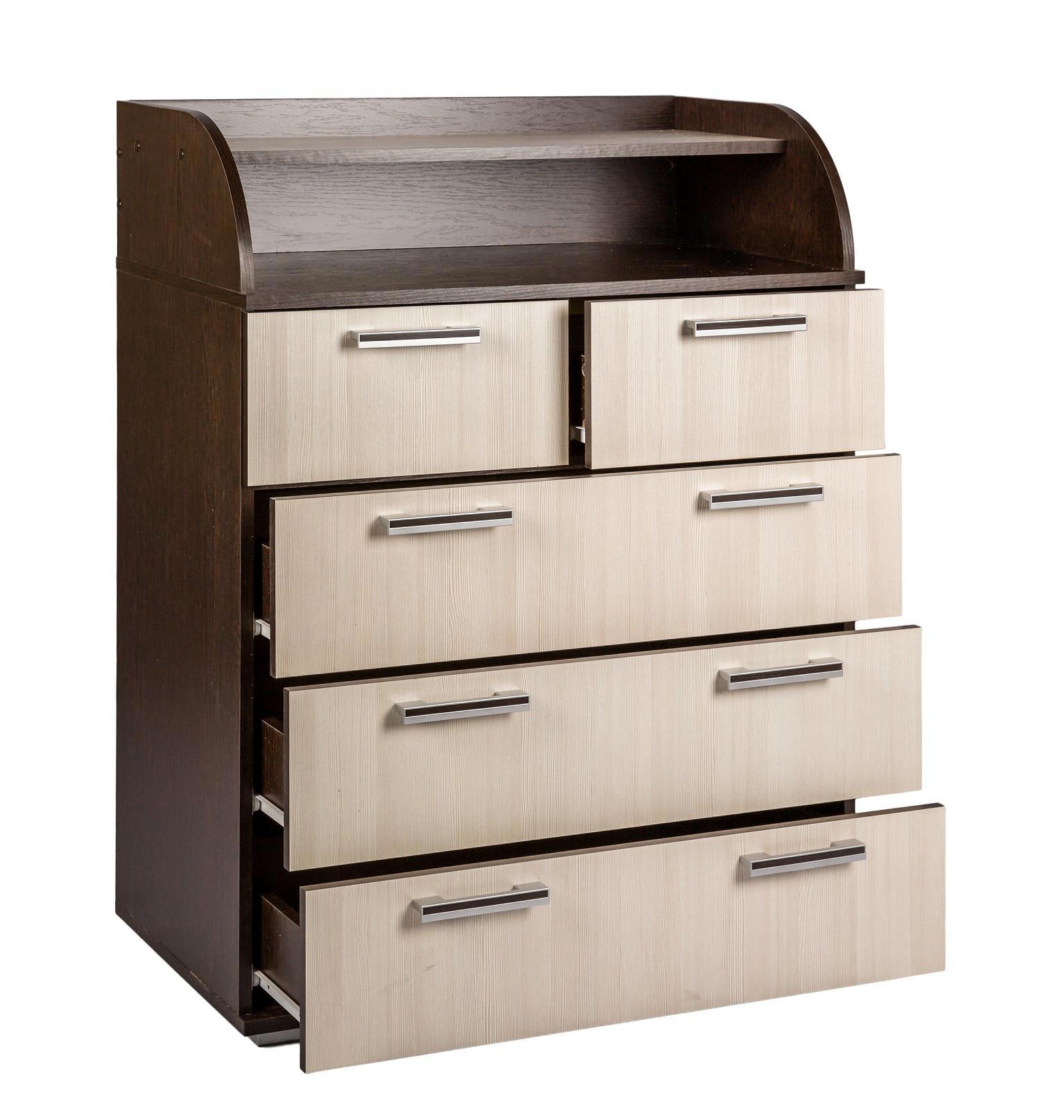 Изображение товара Комод Бтс 5 ящиков 80x46x102 см ЛДСП цвет венге