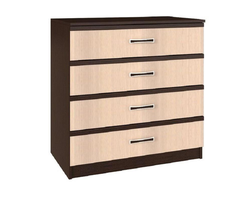 Изображение товара Комод Бтс Сакура 4 ящика 85x50x87 см ЛДСП венге практичная мебель