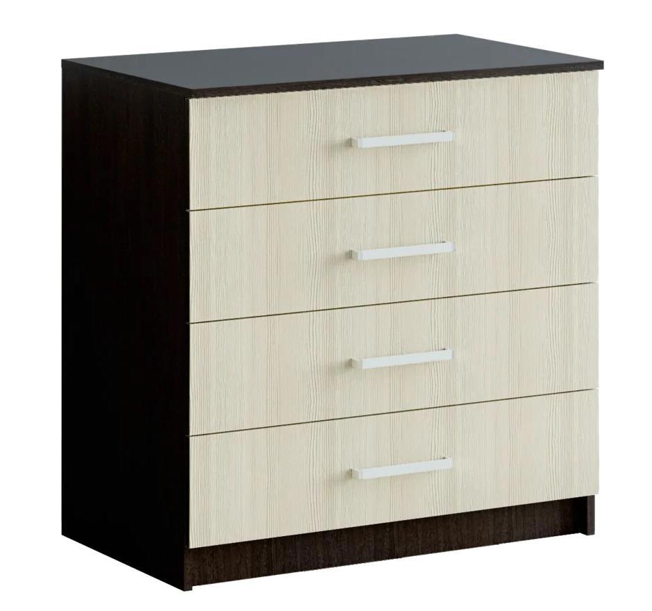 Изображение товара Комод Бтс Фиеста 4 ящика 85x50x87 см ЛДСП цвет венге