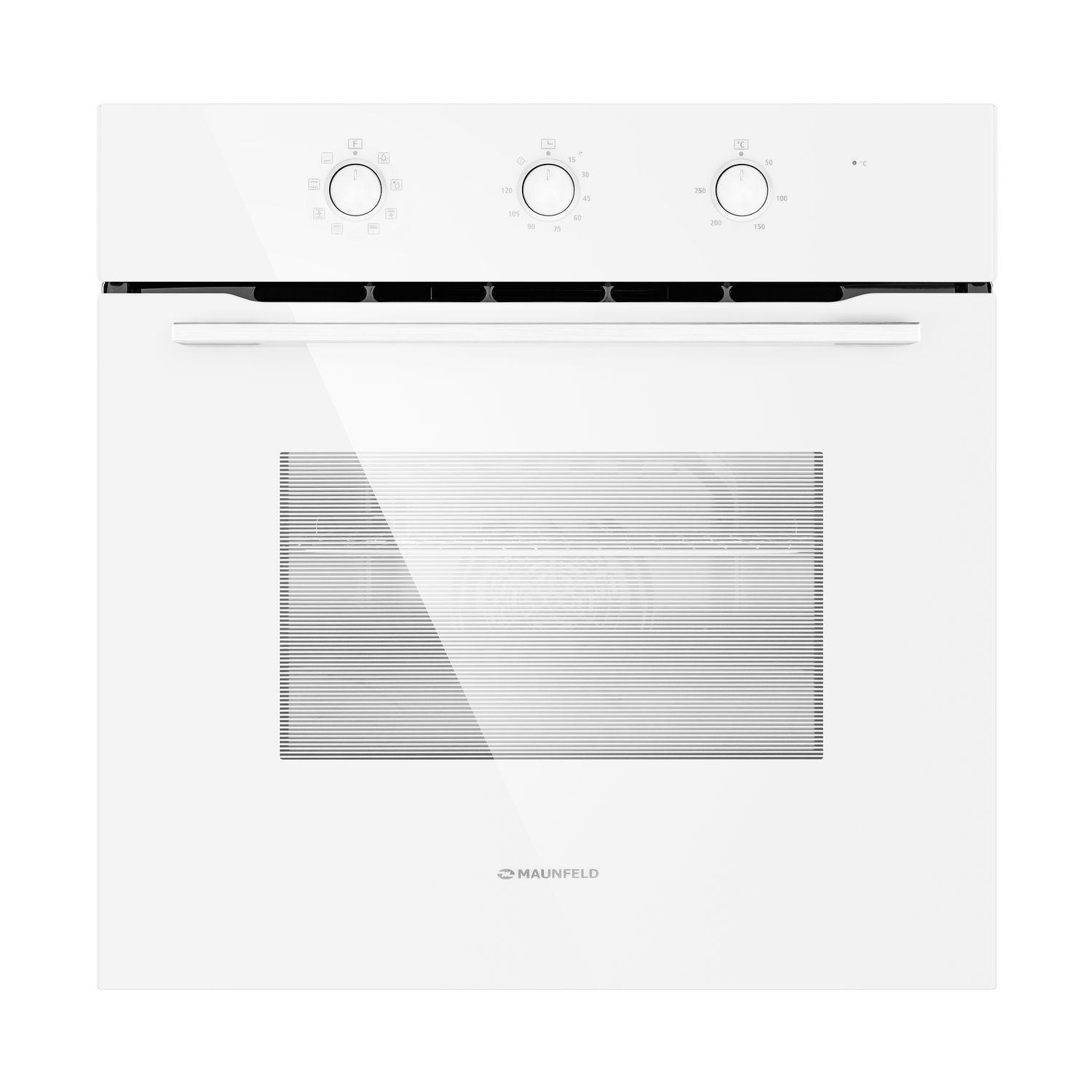Изображение товара Электрический духовой шкаф Maunfeld Meoc708pw 59.5x59.5x57.5 см цвет белый