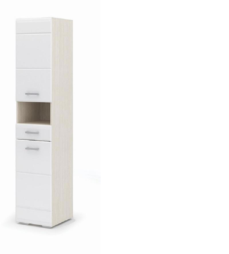 Изображение товара Шкаф распашной Симба 40x200 см белый глянец ЛДСП для подростковой спальни