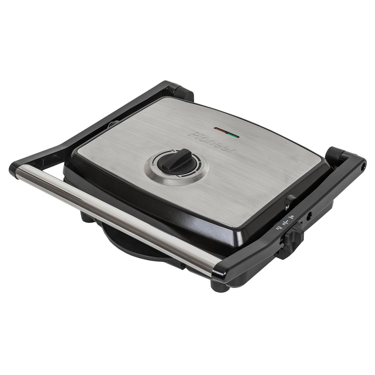 Изображение товара Электрический гриль Pioneer GR1065E мощностью 2200 Вт серебряный антипригарное покрытие 5G