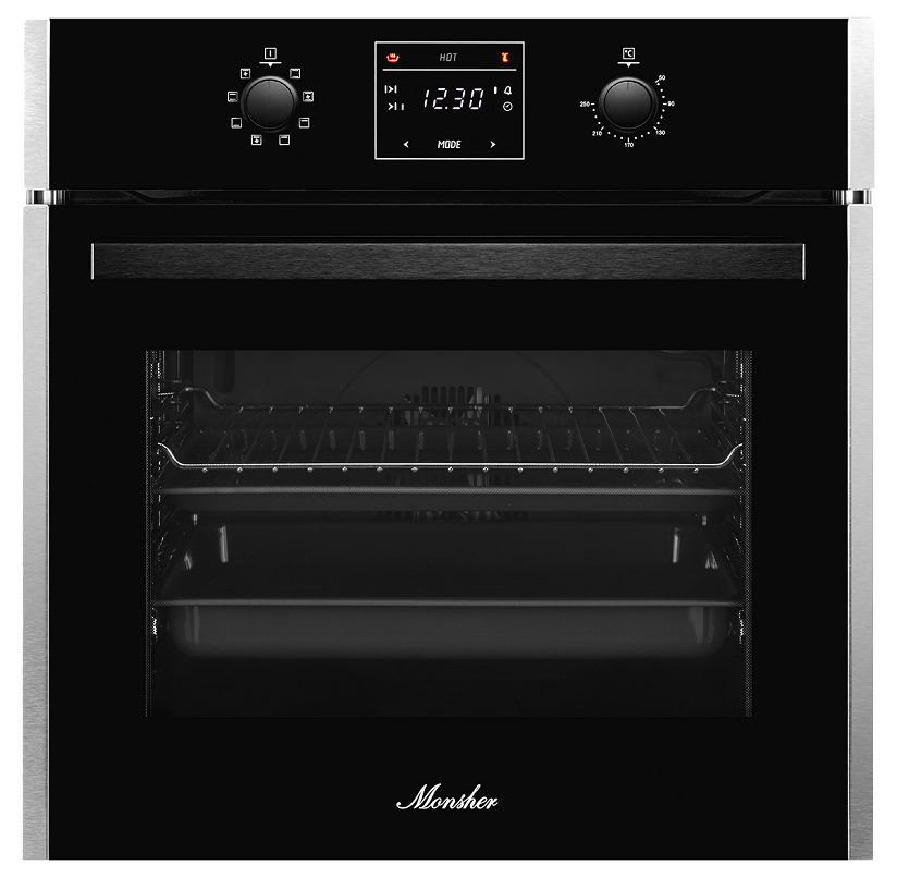 Изображение товара Электрический встраиваемый духовий шкаф Monsher Moe 6181 Noir 59.5x59.5x54 см черный