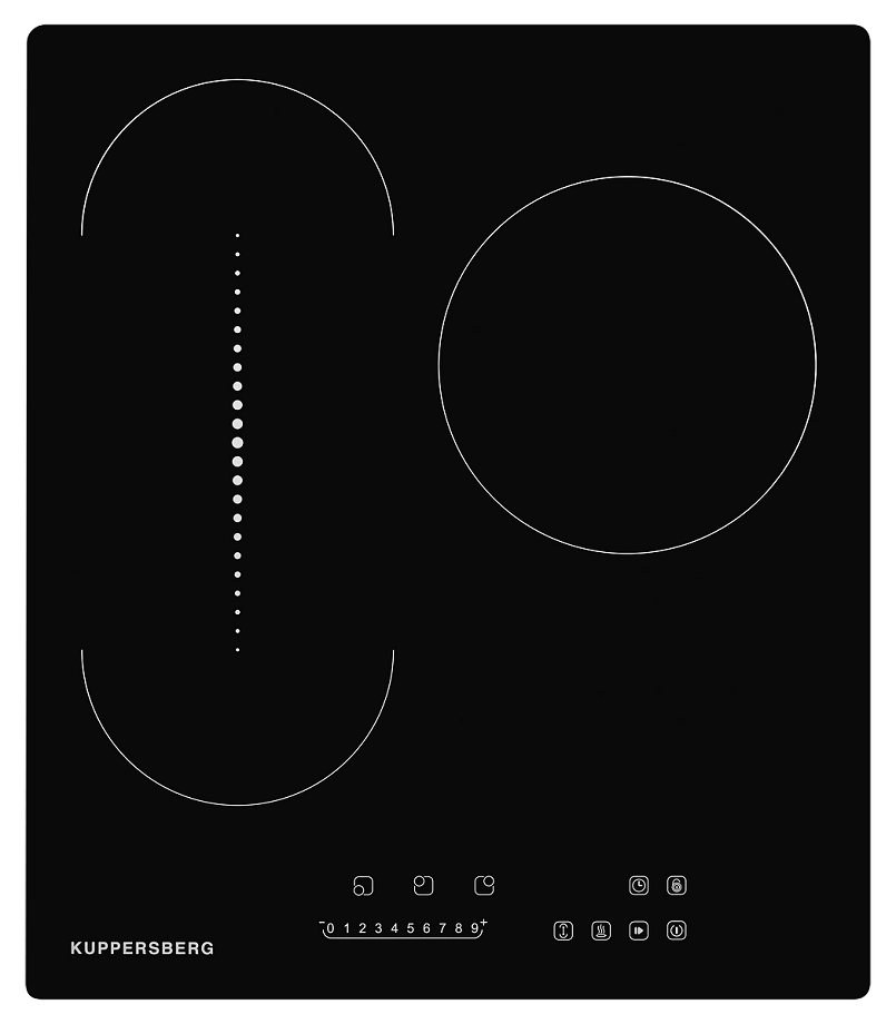 Изображение товара Электрическая варочная панель KUPPERSBERG ECO 411 45 см 3 конфорки черный