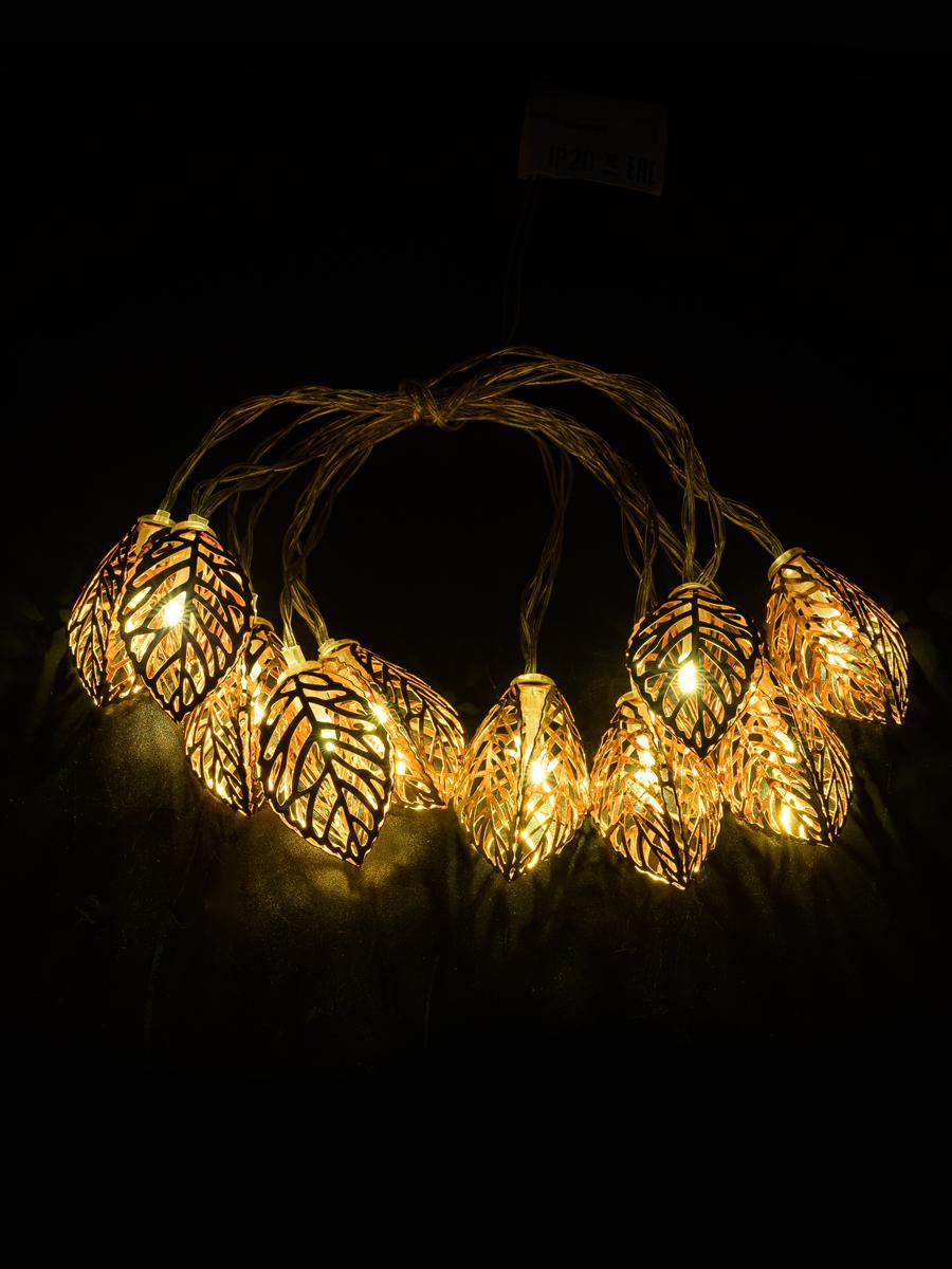 Изображение товара Электрогирлянда универсальная 1.8м 10 ламп IP20 для внутреннего и наружного использования