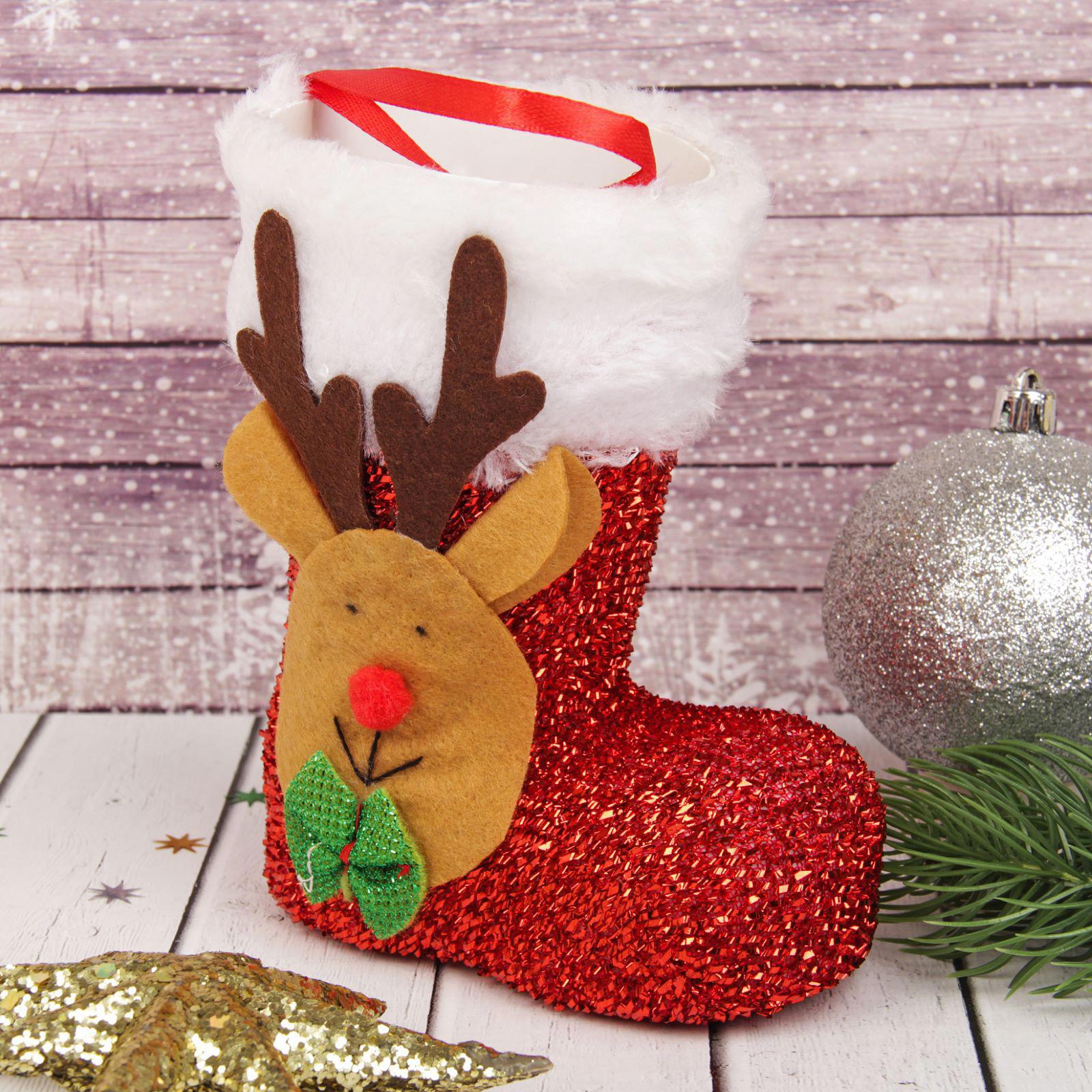 Изображение товара Подарочная упаковка Страна Карнавалия Сапожок олень красный цвет