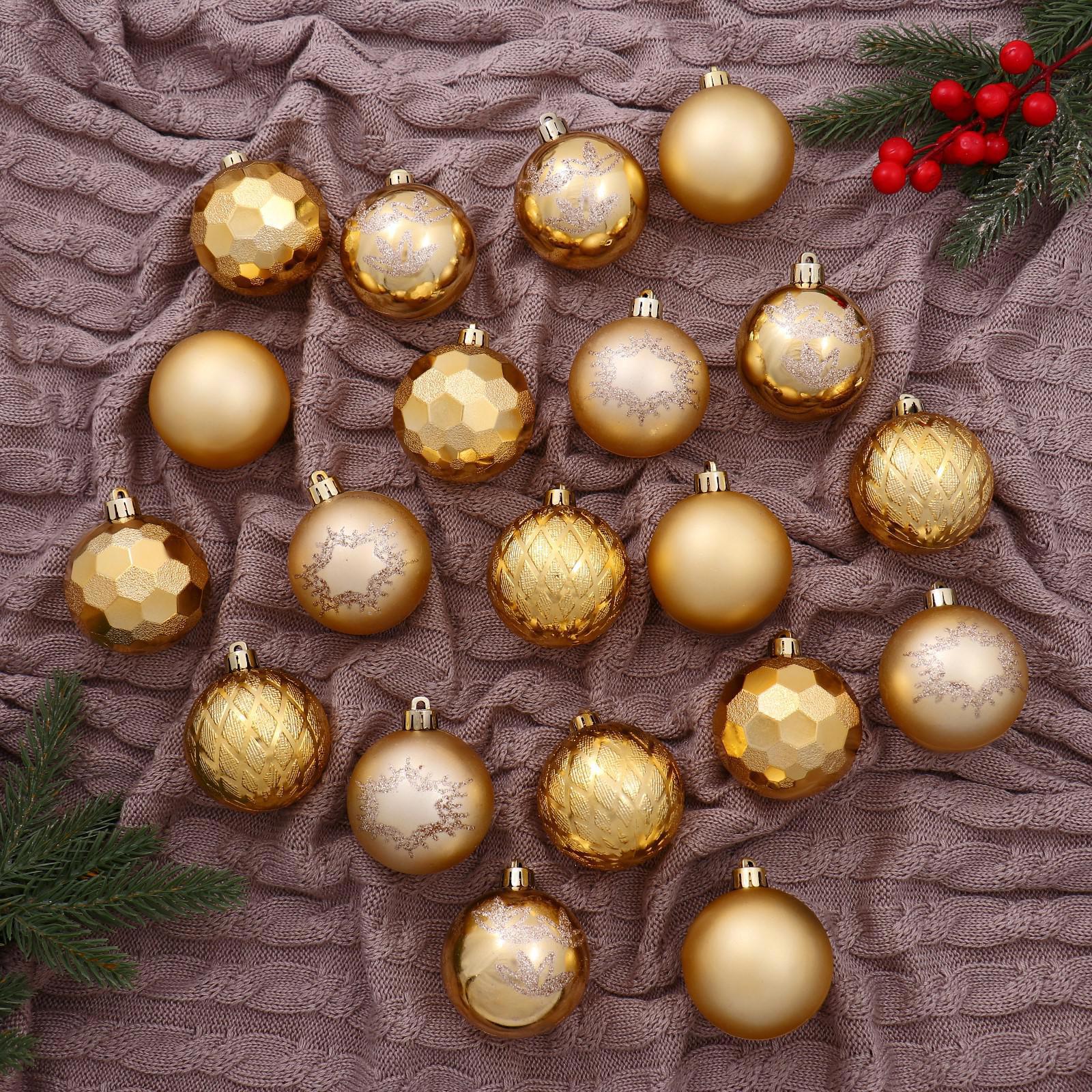 Изображение товара Набор елочных шаров Зимнее волшебство 20 шт диаметр 6 см