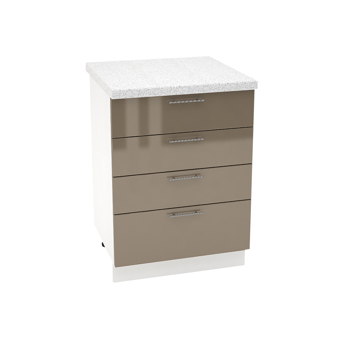 Изображение товара Напольный шкаф Сурская мебель Валерия 50x81.6 см 4 ящика капучино