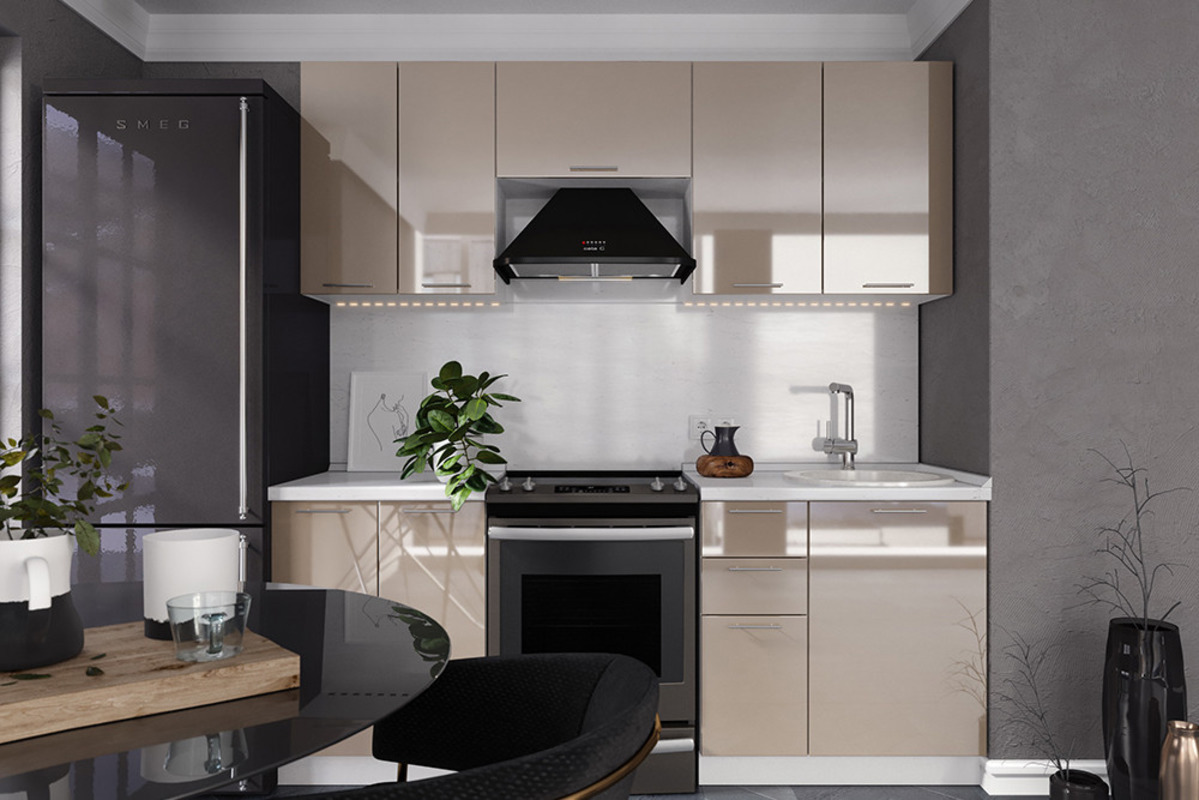 Изображение товара Напольный шкаф Сурская мебель Валерия 60x81.6x47.8 см 4 ящика цвет капучино МДФ