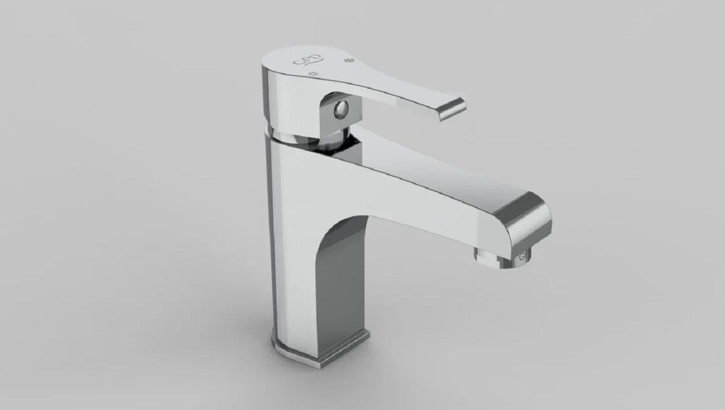 Изображение товара Смеситель для раковины Gpd MLB65 однорычажный цвет хром