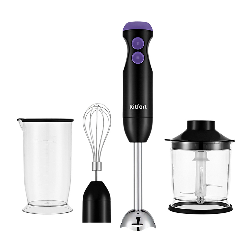 Изображение товара Погружной блендер Kitfort КТ-3041-1 2 скорости цвет фиолетовый
