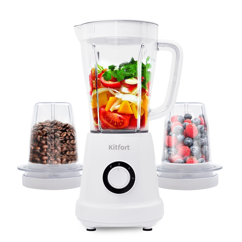 Изображение товара Блендер стационарный Kitfort КТ-3019 2 скорости цвет белый