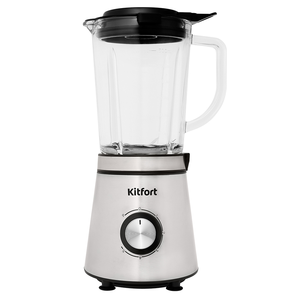Изображение товара Стационарный блендер KITFORT КТ-3021 мощностью 1000 Вт 5 скоростей серебро