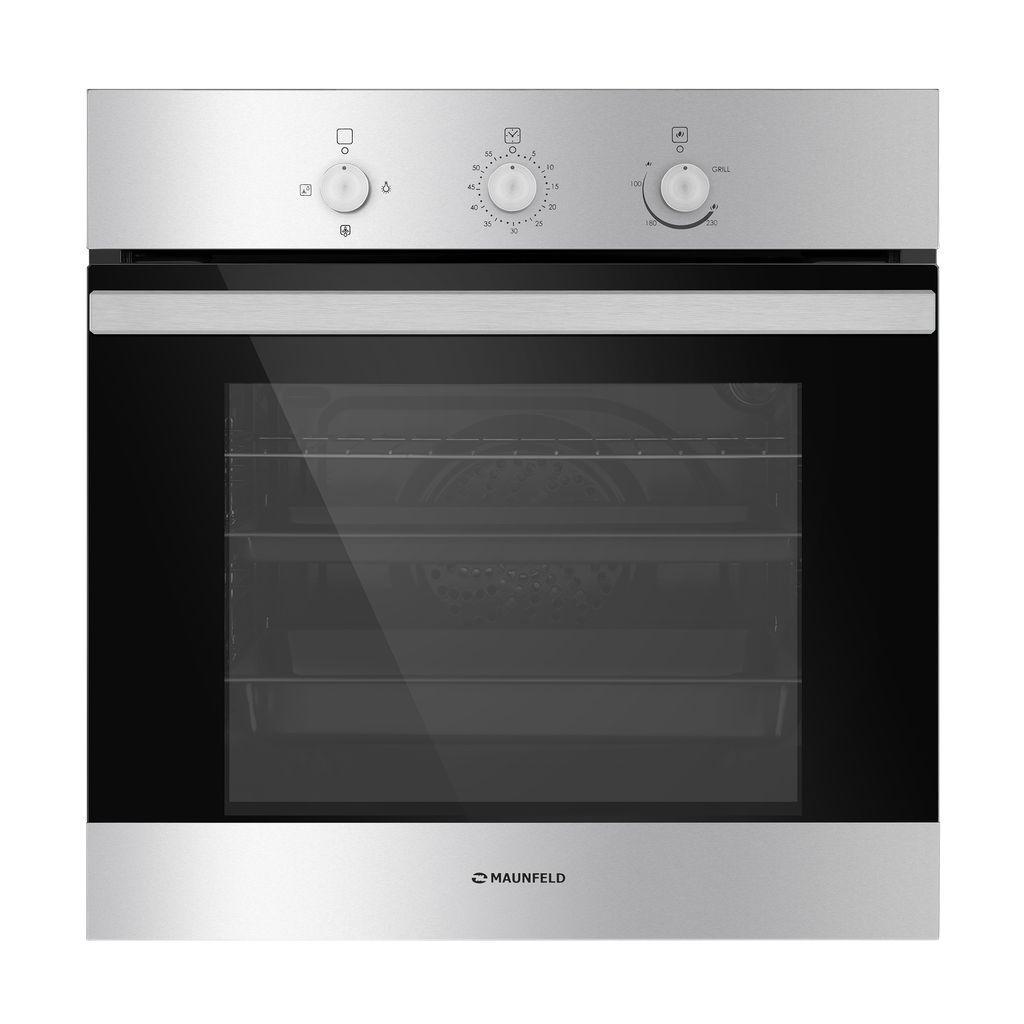 Изображение товара Встраиваемый газовый духовочный шкаф Maunfeld MGOG.673S 67Л 4 режима таймер черное стекло