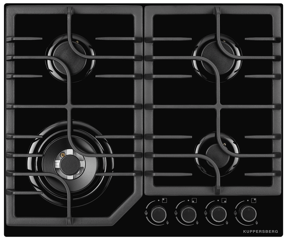 Изображение товара Газовая варочная панель Kuppersberg FG 63 B 4 конфорки цвет черный