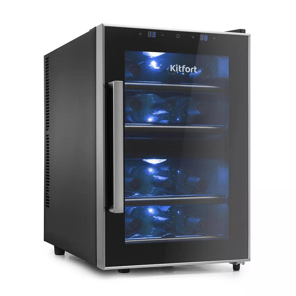 Изображение товара Винный шкаф Kitfort КТ-2405 для 12 бутылок с двойной климатической зоной