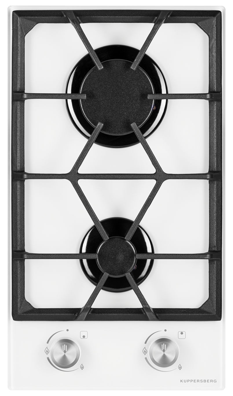 Изображение товара Газовая варочная панель Kuppersberg FG 32 W 29 см 2 конфорки белая
