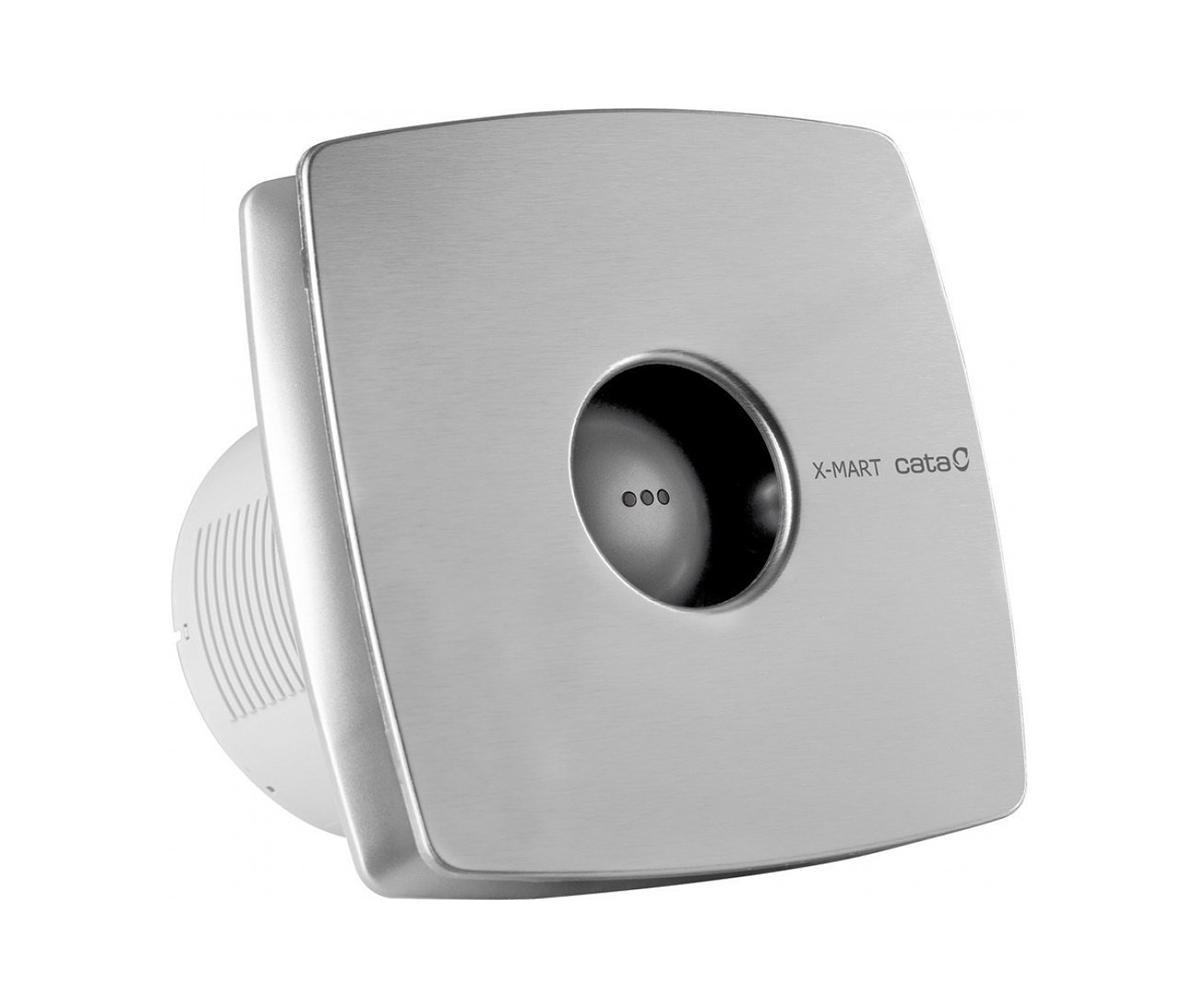 Изображение товара Вентилятор вытяжной Cata X-MART 12 INOX T D118 мм 40 дБ 190 м³/ч обратный клапан таймер цвет серебро