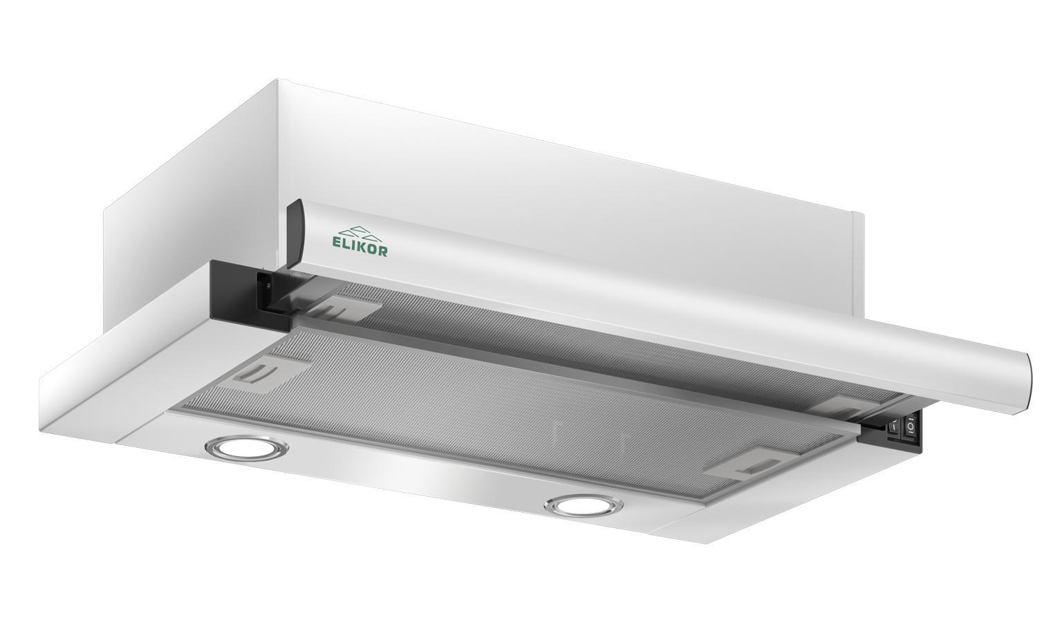 Изображение товара Встраиваемая кухонная вытяжка Elikor Интегра S2 60П-700-В2Д белая
