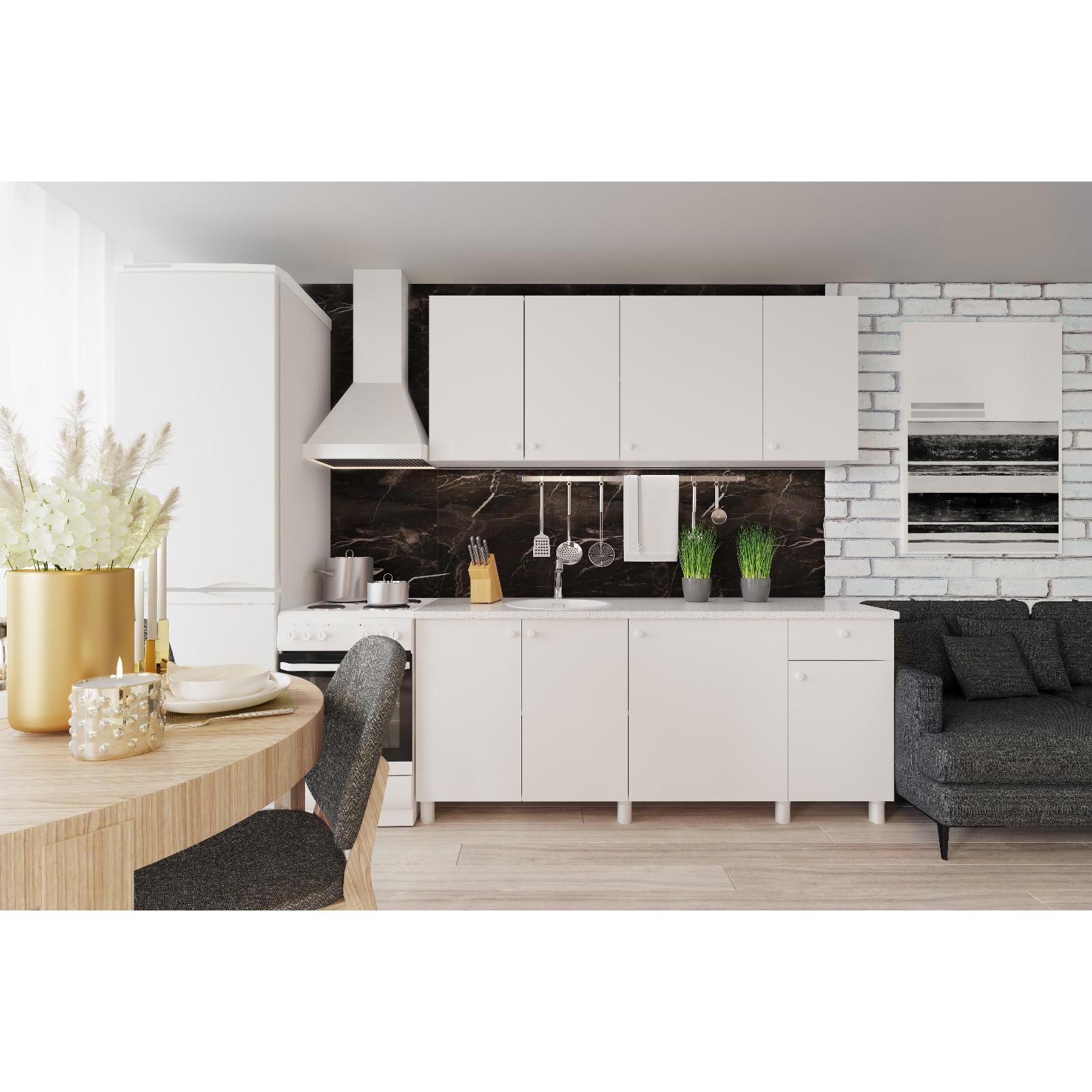 Изображение товара Кухонный гарнитур Поинт 180x82x43 см белый из ЛДСП Россия