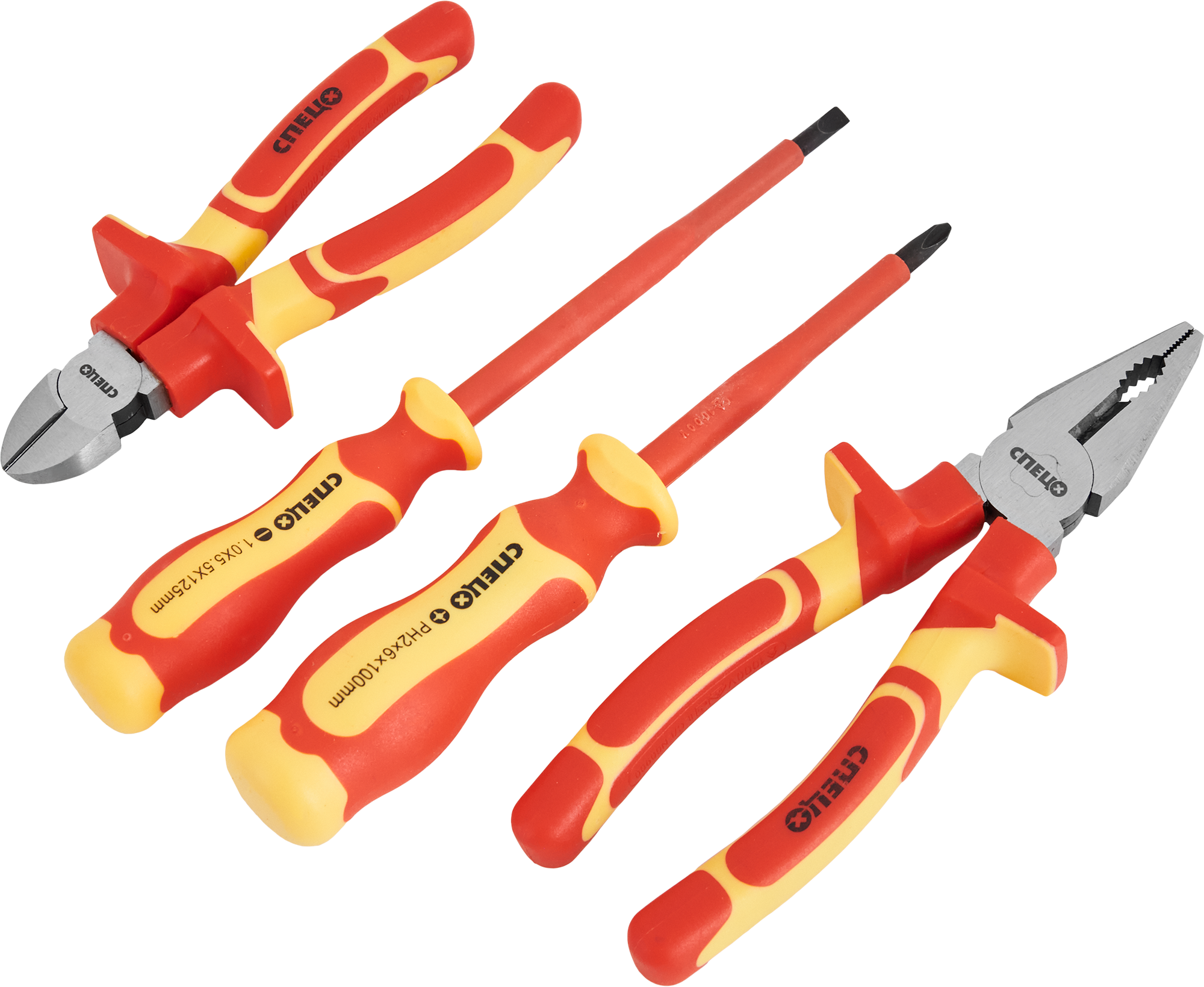 Изображение товара Набор инструментов диэлектрических Спец 3617 4 предмета для электромонтажа