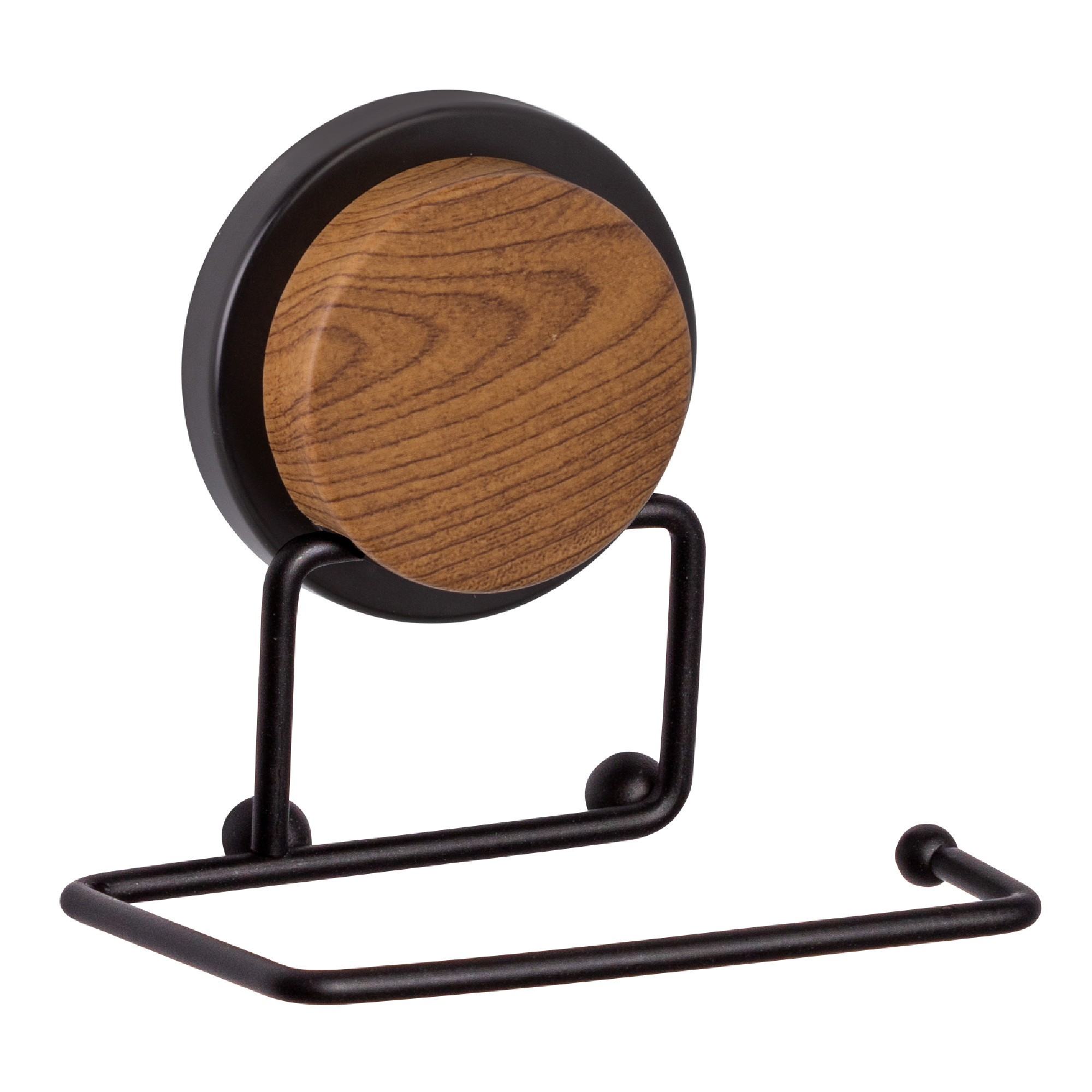 Изображение товара Держатель для туалетной бумаги Fixsen Magic Wood черный без крышки