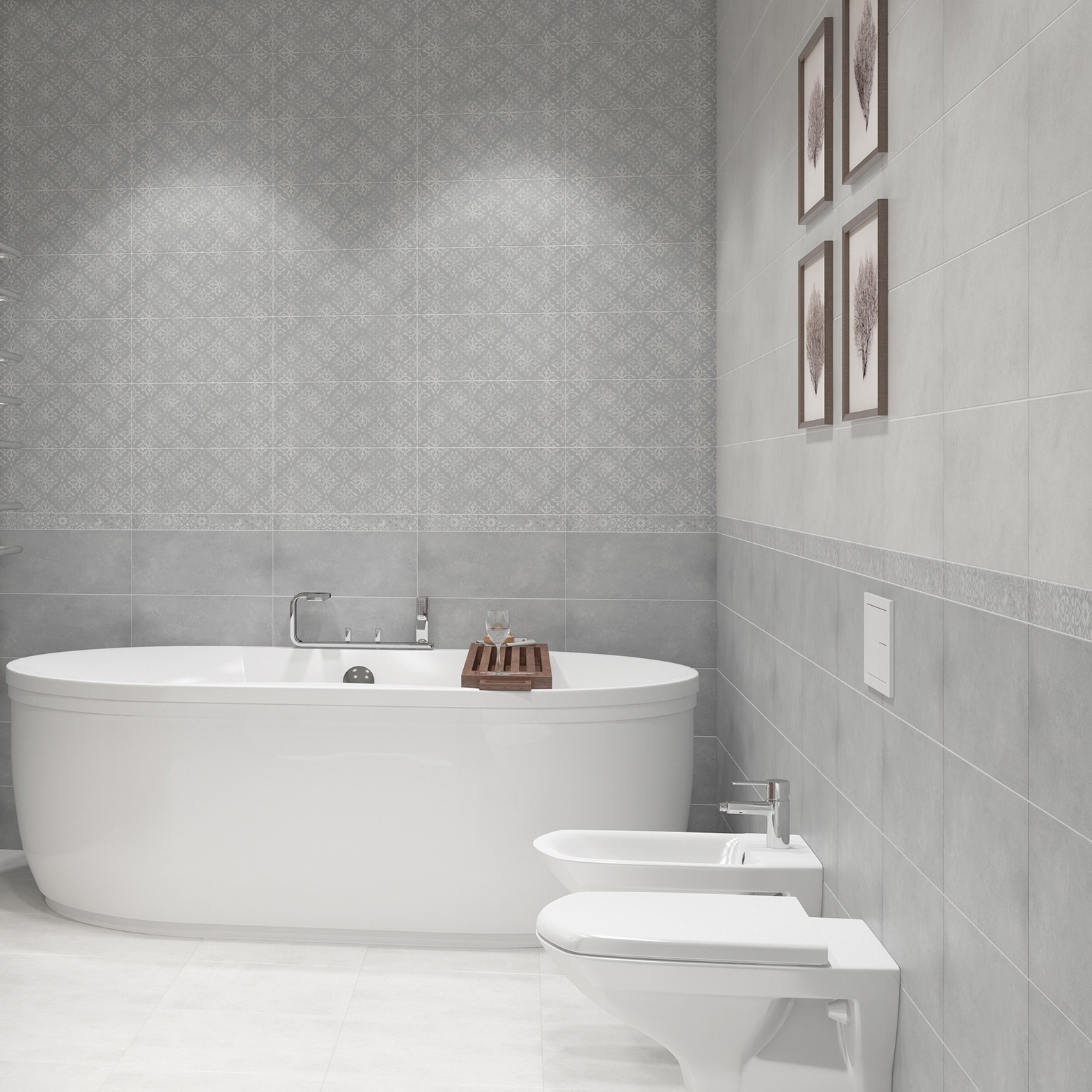 Изображение товара Плитка настенная Cersanit Medi 20х44 см для стен ванной комнаты и кухни